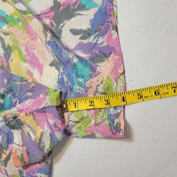 R 89 Silk Colorful Sleeveless Teired Flounce Shorts Romper - Picture 13 of 15
